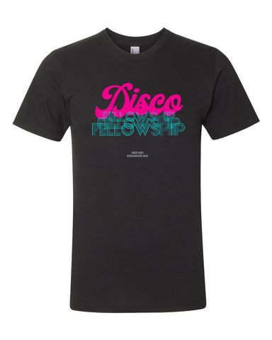 DISCO FELLOWSHIP 2 T-Shirt  Fuchsia/Black